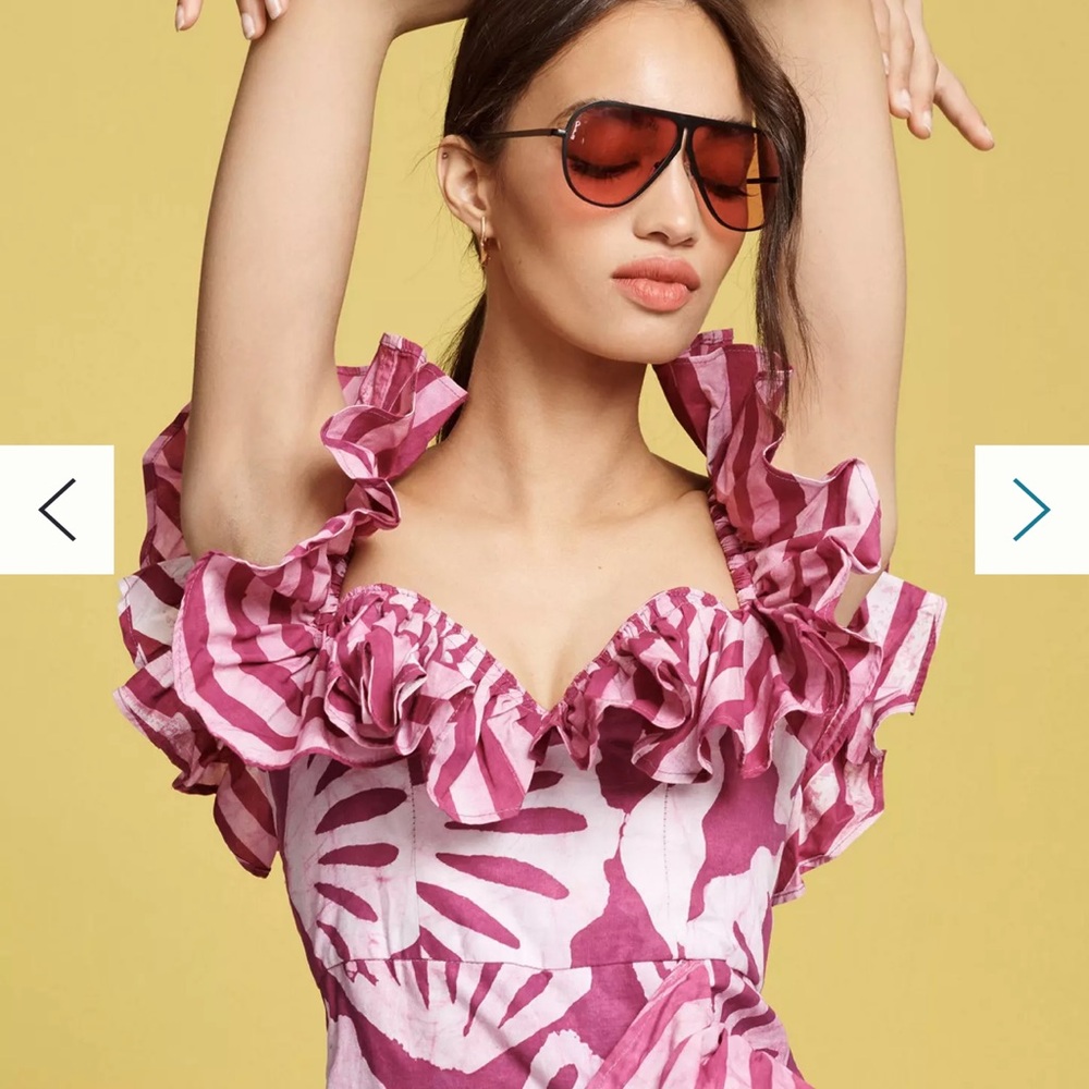 SIKA by Phyllis Taylor KC Off-The-Shoulder Ruffle Dress